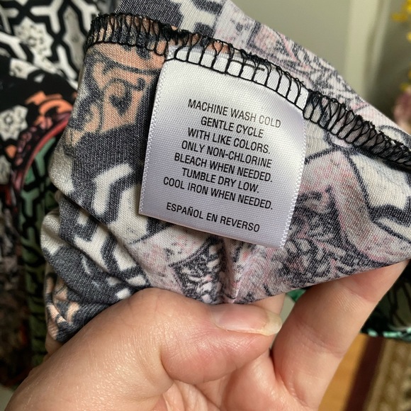 Style & Co Catalina Hideaway lace up tunic Sevilla Tile Size 1X Boho look - Picture 6 of 9